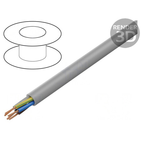 Cablu Electric Neecranat 5G1,5mm2 Cu Litat Gri | Electronic-mag.ro | Componente Electronice