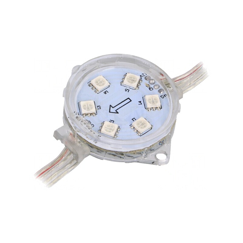 LED RGB IP68 cu 6 diode și controler WS2811S | Electronic-mag.ro | Componente Electronice LED RGB IP68 cu 6 diode și controler WS2811S | Electronic-mag.ro | Componente Electronice