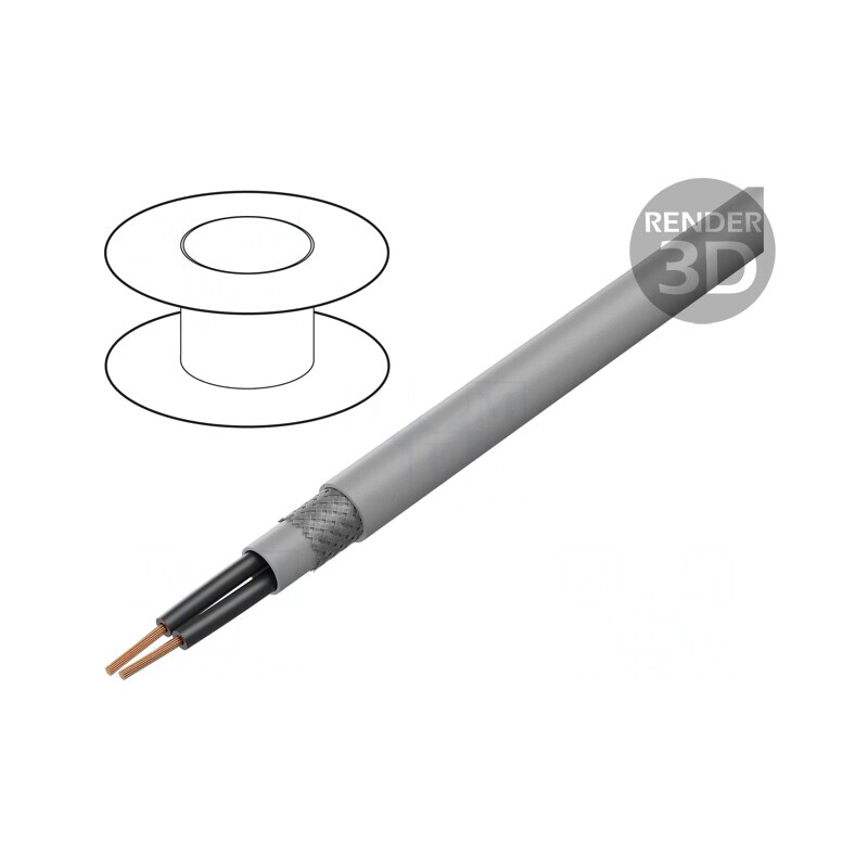 Cablu PVC Gri 2x1,5mm² 300V/500V ÖLFLEX® 150CY | Electronic-mag.ro | Componente Electronice
