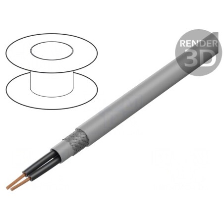 Cablu PVC Gri 2x1,5mm² 300V/500V ÖLFLEX® 150CY | Electronic-mag.ro | Componente Electronice
