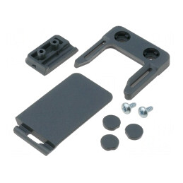 Clips Carcasă ABS Soft-Case Gri | Electronic-mag.ro | Componente Electronice