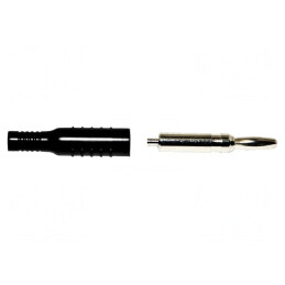 Mufă Banană Neagră 4mm 15A Nichelat | Electronic-mag.ro | Componente Electronice
