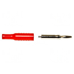 Mufă Banană 4mm 15A Roșie Nichelată | Electronic-mag.ro | Componente Electronice