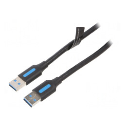 Cablu USB 3.0 A-A 3m Negru | Electronic-mag.ro | Componente Electronice