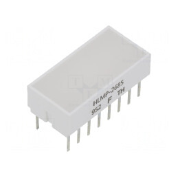 LED Afișaj Roșu Lentilă Albă Difuză 626nm 22-80mcd | Electronic-mag.ro | Componente Electronice