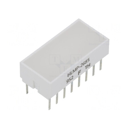 LED Afișaj Roșu Lentilă Albă Difuză 626nm 22-80mcd | Electronic-mag.ro | Componente Electronice