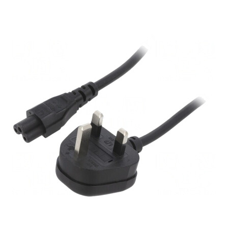 Cablu Alimentare 3x0,75mm2 1,8m Negru | Electronic-mag.ro | Componente Electronice