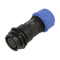 Mufă SY17 mamă 2 pini IP67 10A cablu 500V | Electronic-mag.ro | Componente Electronice