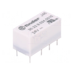 Releu electromagnetic DPDT 24VDC 3A 2A 125VAC PCB | Electronic-mag.ro | Componente Electronice