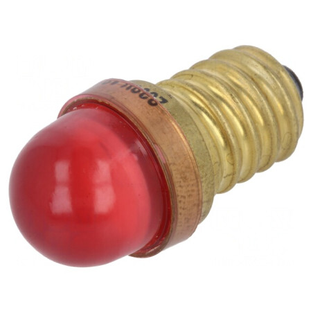 Bec LED roșu E14 230V | Electronic-mag.ro | Componente Electronice