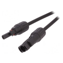 Cablu Solar 4mm2 Mufă Dreptă 1.2m | Electronic-mag.ro | Componente Electronice