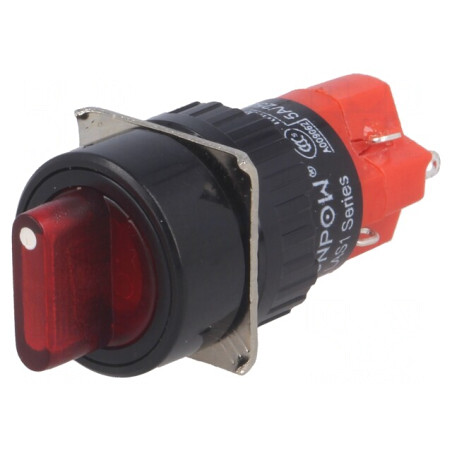 Comutator Rotativ 2 Poziții SPST 3A/220VAC 2A/24VDC | Electronic-mag.ro | Componente Electronice