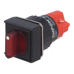 Comutator Rotativ 2 Pozitii SPST-NO SPST-NC 3A/220VAC 2A/24VDC | Electronic-mag.ro | Componente Electronice