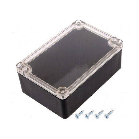 Carcasă universală ABS neagră IP65 90x135x50mm | Electronic-mag.ro | Componente Electronice