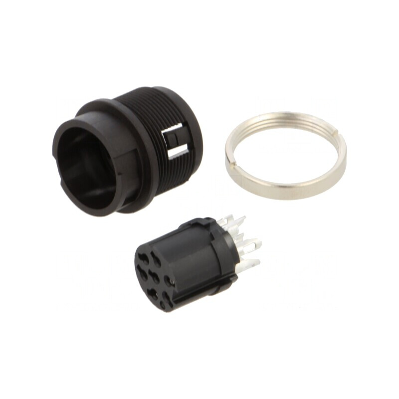 Conector Circular 32V 7 Pin Soclu Mamă IP40 | Electronic-mag.ro | Componente Electronice