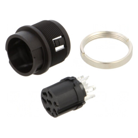 Conector Circular 32V 7 Pin Soclu Mamă IP40 | Electronic-mag.ro | Componente Electronice