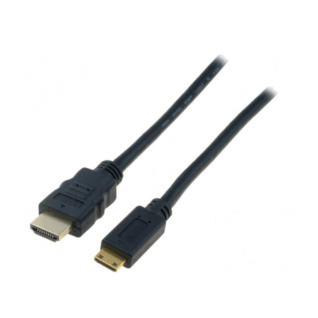 Cablu HDMI la Mini HDMI 2m Negru | Electronic-mag.ro | Componente Electronice