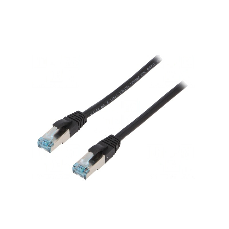 Patch Cord S/FTP 6a Negru 2m Cu 27AWG IP20 | Electronic-mag.ro | Componente Electronice Patch Cord S/FTP 6a Negru 2m Cu 27AWG IP20 | Electronic-mag.ro | Componente Electronice