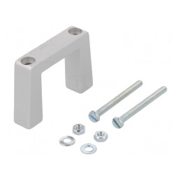 Manetă Aluminiu Gri 40mm 57,5mm 12,2mm | Electronic-mag.ro | Componente Electronice