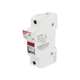 Clema siguranțe cilindrice 8x31mm șină DIN 25A 400V | Electronic-mag.ro | Componente Electronice