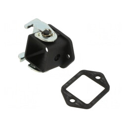 'EPIC H-A 3 AG Panel Mount Base Black' | Electronic-mag.ro | Componente Electronice