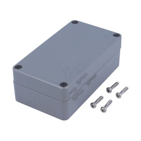 Carcasă Universală ABS Gri Închis IP65 65x115x40mm | Electronic-mag.ro | Componente Electronice
