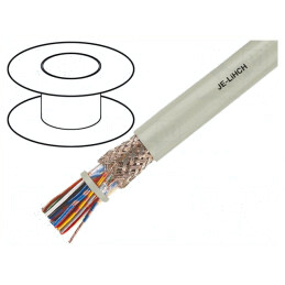 Cablu JE-LiHCH 2x2x0,5mm2 FRNC Gri 225V Antifoc | Electronic-mag.ro | Componente Electronice
