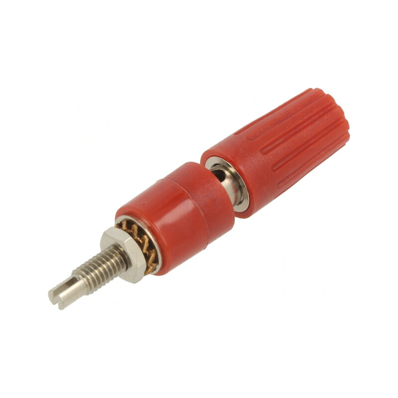 Soclu banană 4mm roșu izolat 35A 30VAC 60VDC | Electronic-mag.ro | Componente Electronice Soclu banană 4mm roșu izolat 35A 30VAC 60VDC | Electronic-mag.ro | Componente Electronice