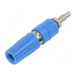 Soclu Banană 4mm 35A Albastră | Electronic-mag.ro | Componente Electronice