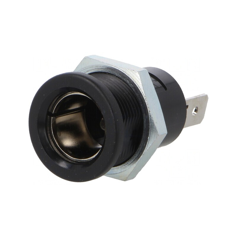Soclu Mini Brichetă Auto 16A Negru | Electronic-mag.ro | Componente Electronice