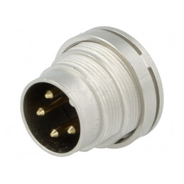 Conector M16 Soclu Tată 4 PIN 5A 250V | Electronic-mag.ro | Componente Electronice
