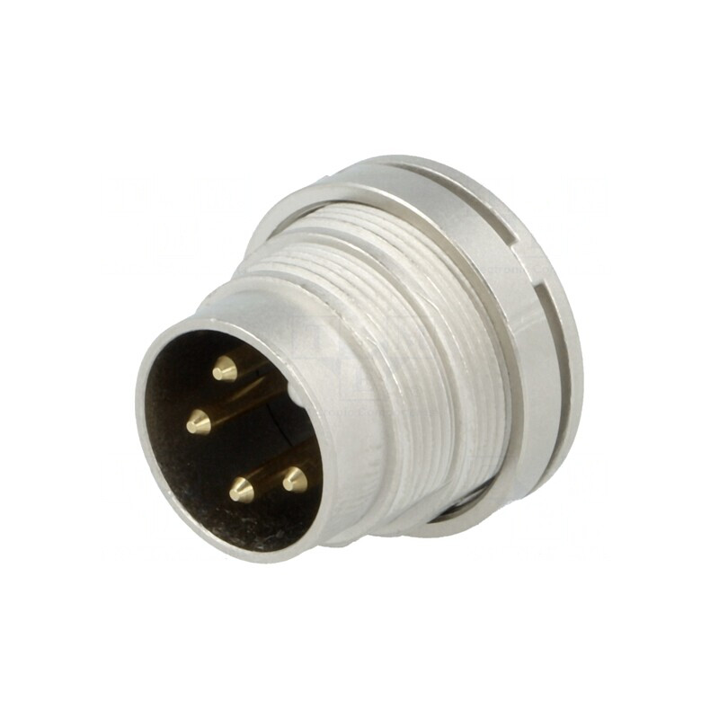 Conector M16 Soclu Tată 4 PIN 5A 250V | Electronic-mag.ro | Componente Electronice Conector M16 Soclu Tată 4 PIN 5A 250V | Electronic-mag.ro | Componente Electronice