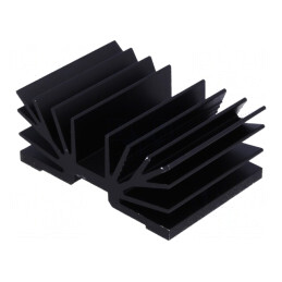Radiator extrudat SOT32 negru 37.5mm x 54mm 5.5K/W | Electronic-mag.ro | Componente Electronice