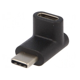 Adaptor USB 3.0 la USB C Unghi Negru | Electronic-mag.ro | Componente Electronice