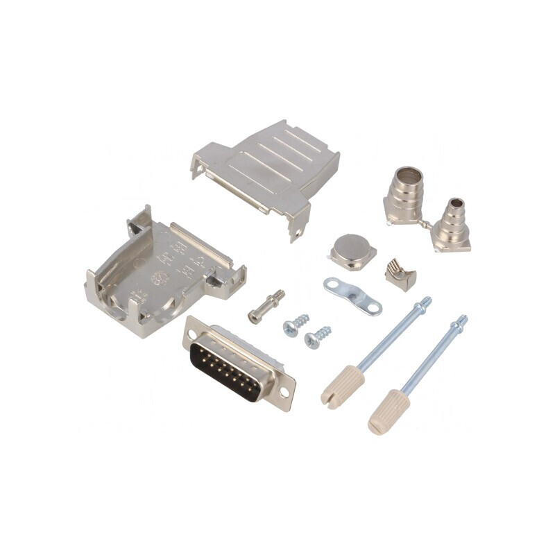Conector D-Sub 15 PIN Mufă Tată Lipire Neagră | Electronic-mag.ro | Componente Electronice Conector D-Sub 15 PIN Mufă Tată Lipire Neagră | Electronic-mag.ro | Componente Electronice