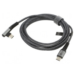 Cablu USB C în unghi 2m 480Mbps | Electronic-mag.ro | Componente Electronice