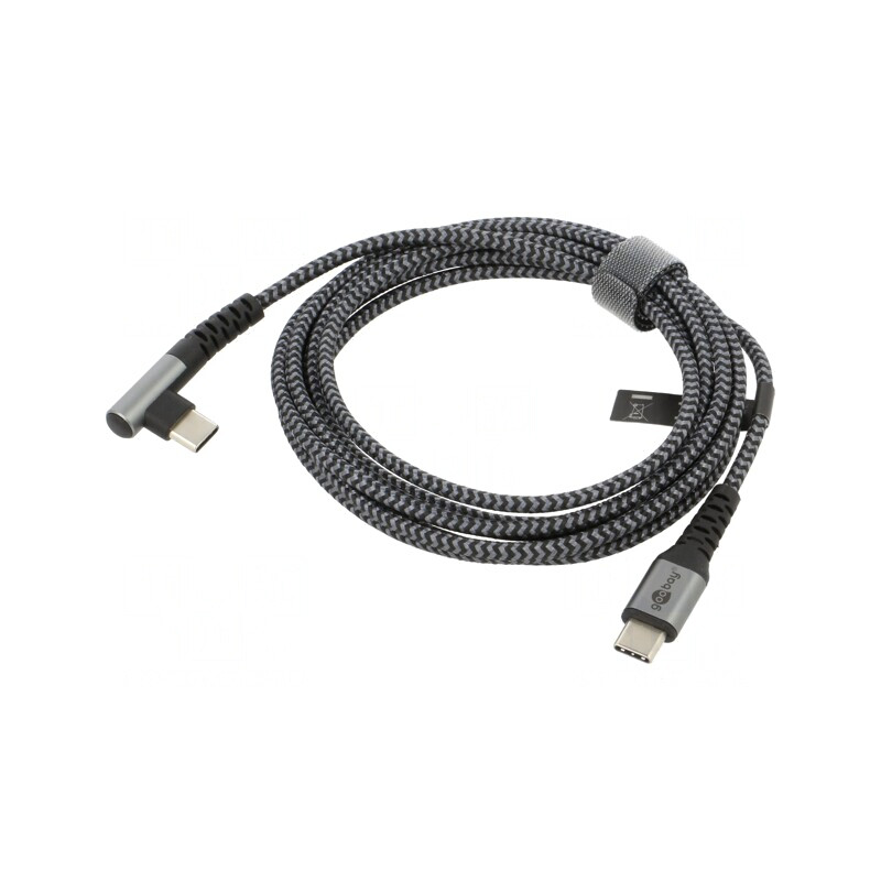 Cablu USB C în unghi 2m 480Mbps | Electronic-mag.ro | Componente Electronice