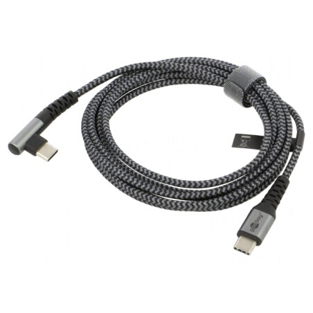 Cablu USB C în unghi 2m 480Mbps | Electronic-mag.ro | Componente Electronice