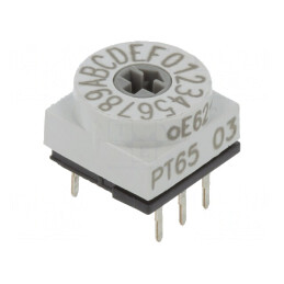 Întrerupător Codificare HEX/BCD 16 Poz THT 80mΩ | Electronic-mag.ro | Componente Electronice