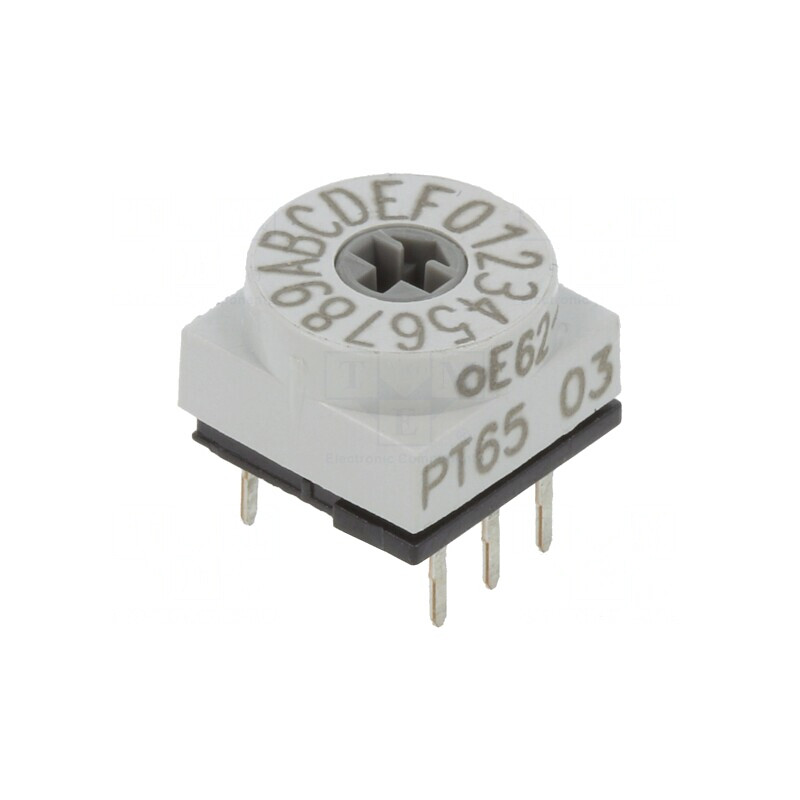 Întrerupător Codificare HEX/BCD 16 Poz THT 80mΩ | Electronic-mag.ro | Componente Electronice