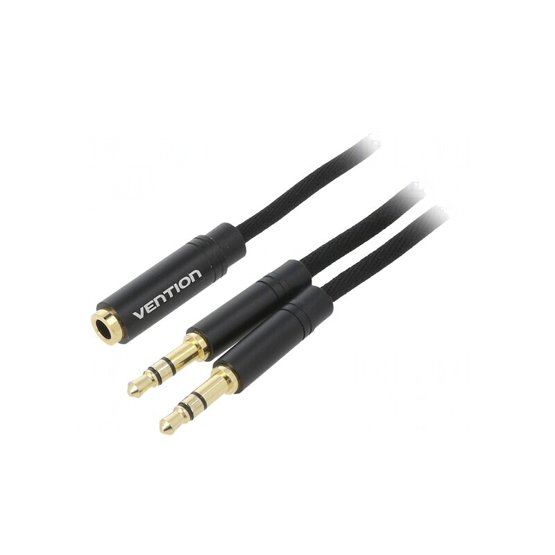 Cablu Audio Jack 3.5mm 3pin la 4pin 0.6m | Electronic-mag.ro | Componente Electronice