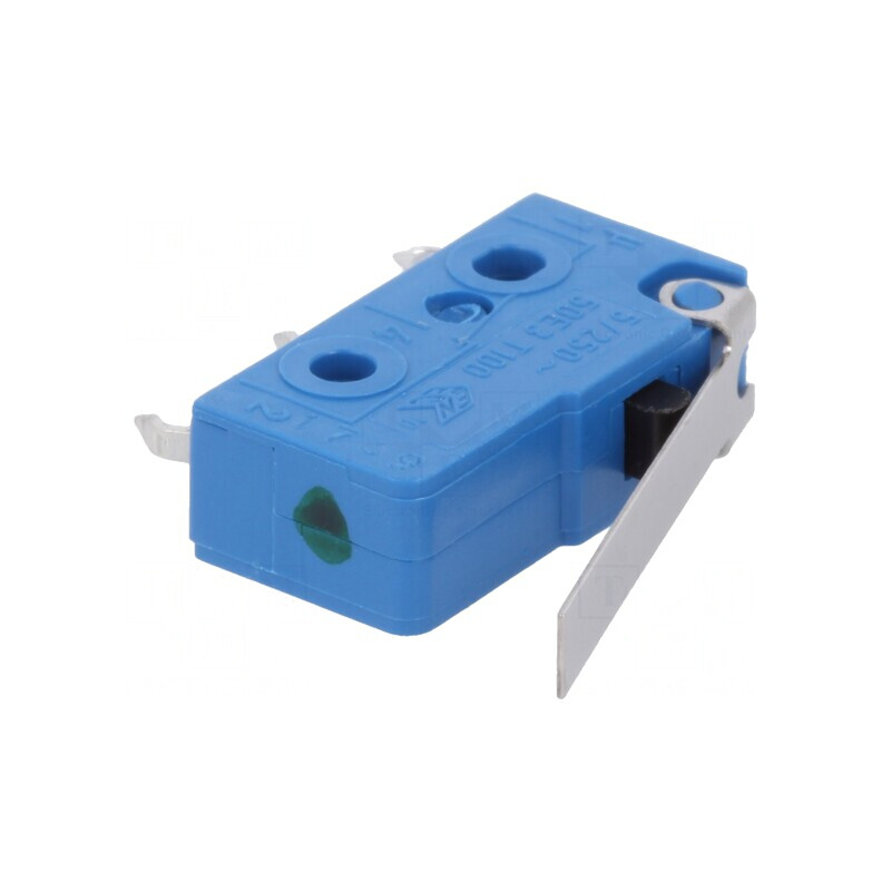 Microîntrerupător SNAP ACTION 5A 250VAC cu manetă SPDT | Electronic-mag.ro | Componente Electronice
