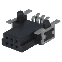Conector PCB-PCB mamă 6 pini 1,27mm har-flex® | Electronic-mag.ro | Componente Electronice