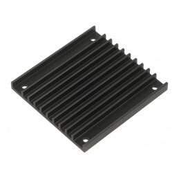 Radiator extrudat negru cu aripioare 61mm TO218/TO220 | Electronic-mag.ro | Componente Electronice