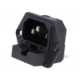 Conector Alimentare AC 10A 250V IEC 60320 | Electronic-mag.ro | Componente Electronice