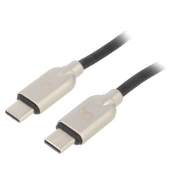 Cablu USB 2.0 USB-C 1m Negru 480Mbps