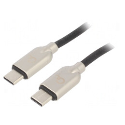 Cablu USB 2.0 USB-C 1m Negru 480Mbps | Electronic-mag.ro | Componente Electronice
