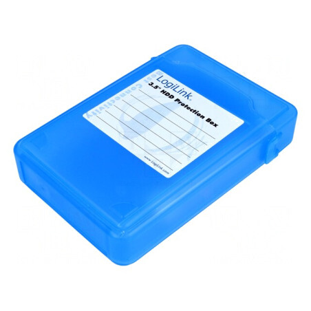 Carcasă Hard Disk 3,5 inch Plastic Albastră | Electronic-mag.ro | Componente Electronice