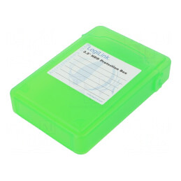 Carcasă hard discuri 3,5 inch plastic verde | Electronic-mag.ro | Componente Electronice