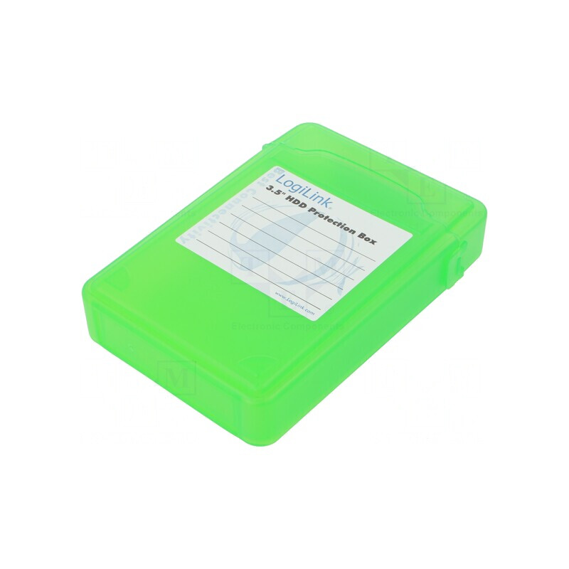 Carcasă hard discuri 3,5 inch plastic verde | Electronic-mag.ro | Componente Electronice